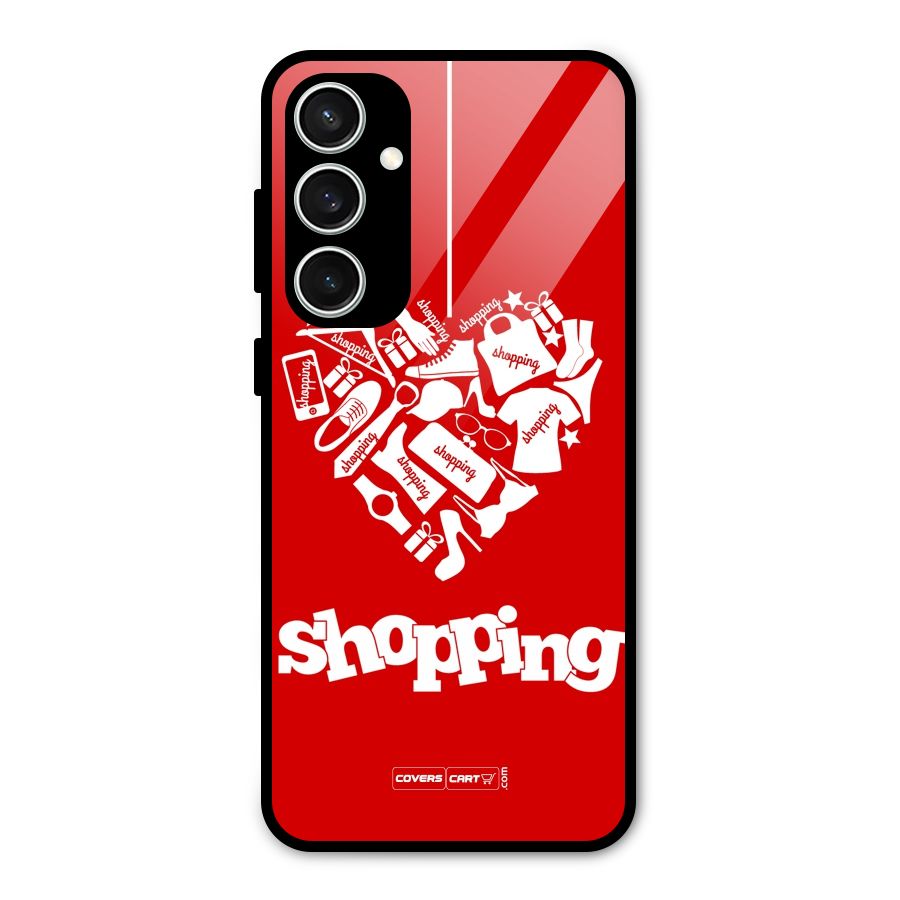 I Love Shopping Glass Back Case for Galaxy S23 FE