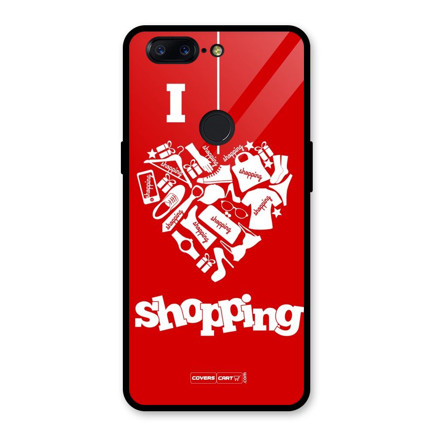 I Love Shopping Glass Back Case for OnePlus 5T