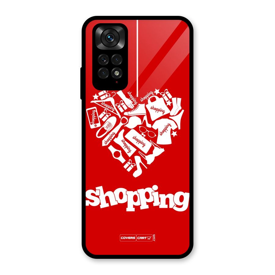 I Love Shopping Glass Back Case for Redmi Note 11S