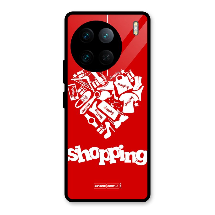 I Love Shopping Glass Back Case for Vivo X90 Pro