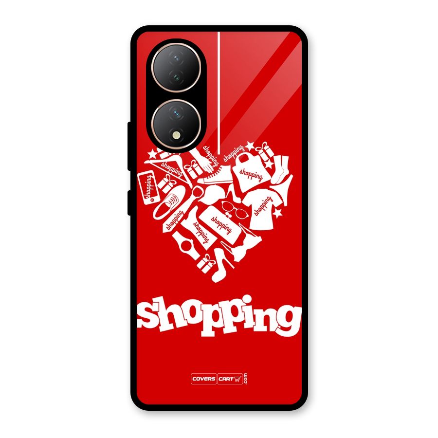 I Love Shopping Glass Back Case for Vivo Y100A