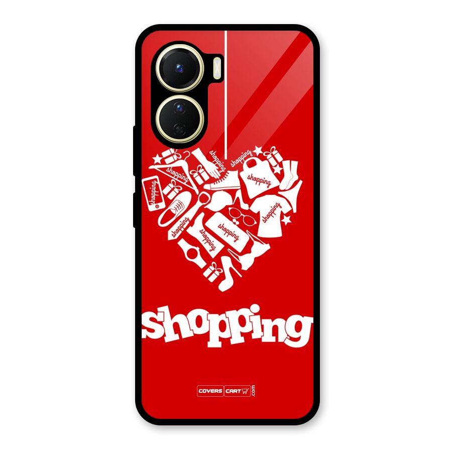I Love Shopping Glass Back Case for Vivo Y16