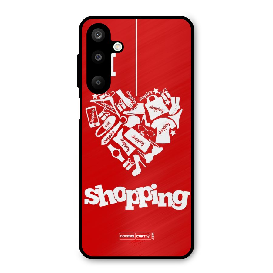 I Love Shopping Metal Back Case for Galaxy M16