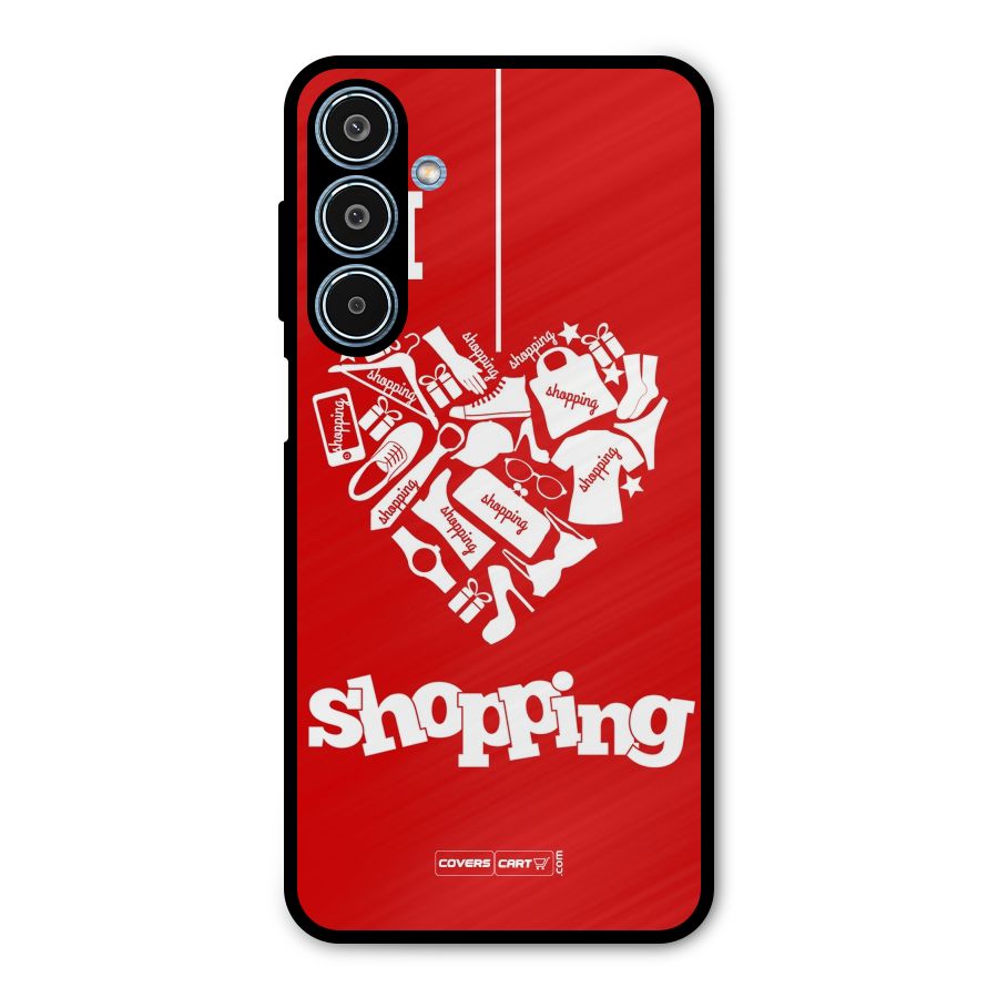 I Love Shopping Metal Back Case for Galaxy M35