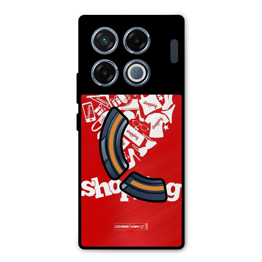 I Love Shopping Metal Back Case for Infinix GT 20 Pro