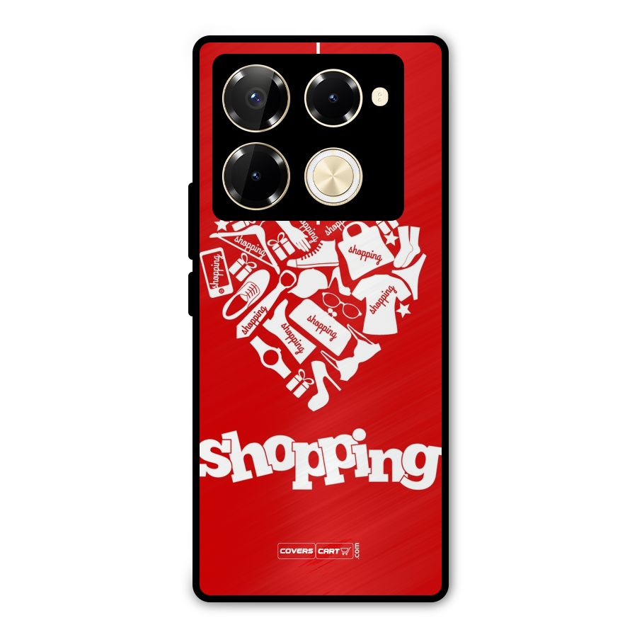 I Love Shopping Metal Back Case for Infinix Note 40 Pro Plus