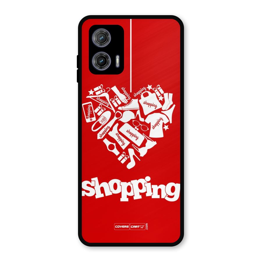 I Love Shopping Metal Back Case for Moto G73