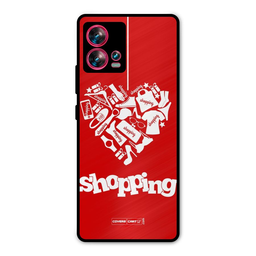 I Love Shopping Metal Back Case for Motorola Edge 30 Fusion