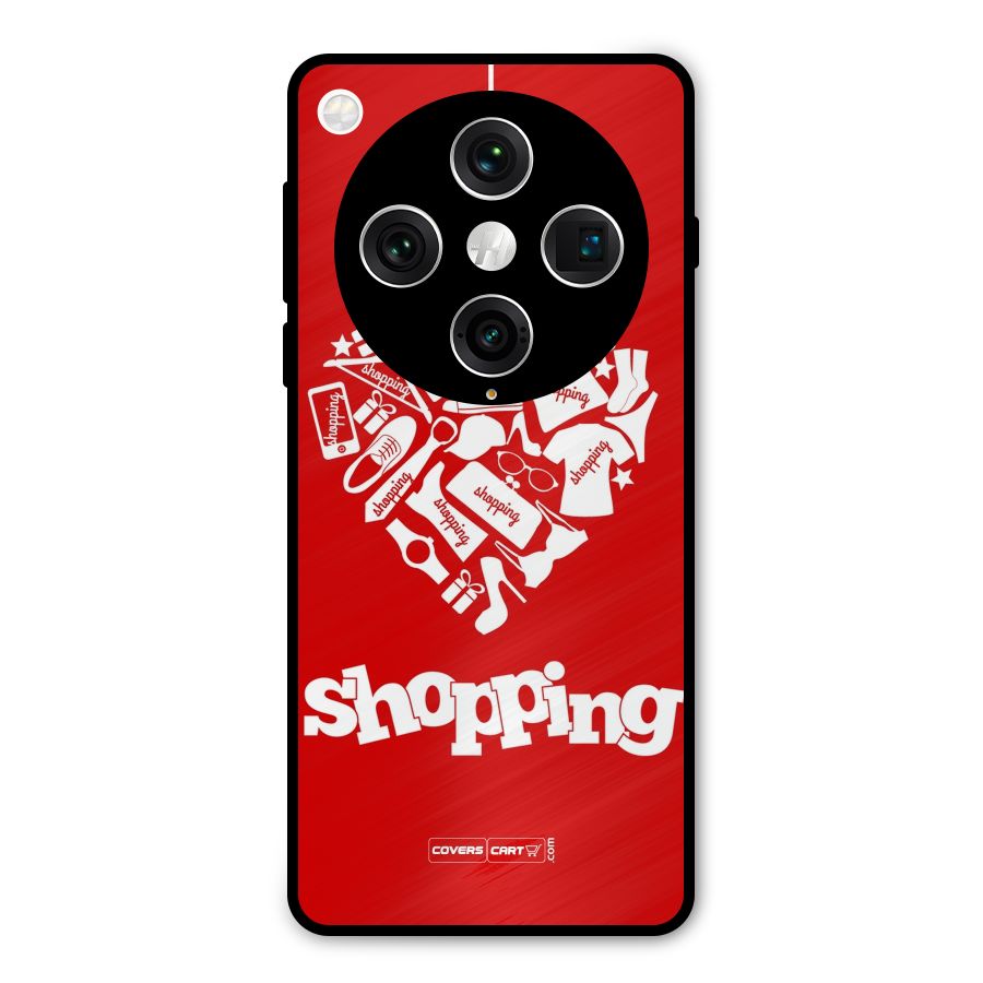 I Love Shopping Metal Back Case for Oppo Find X8 Pro