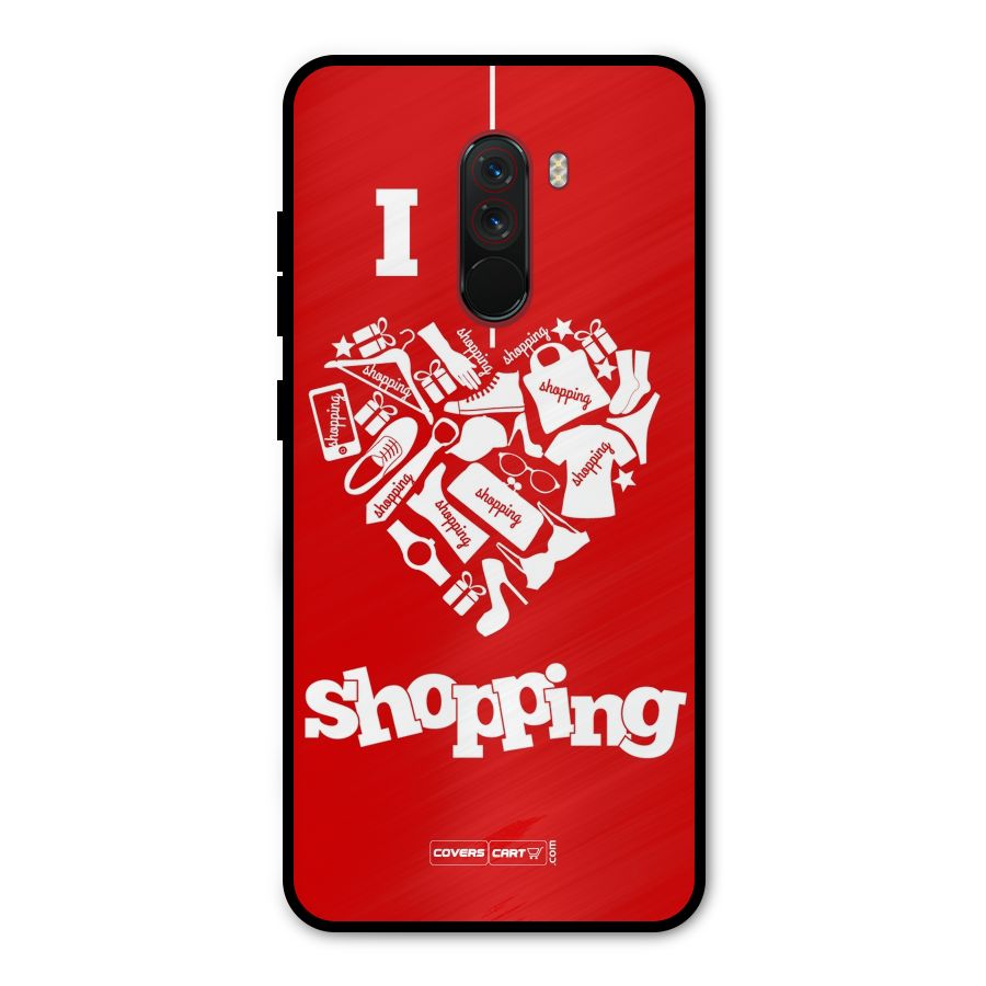 I Love Shopping Metal Back Case for Poco F1