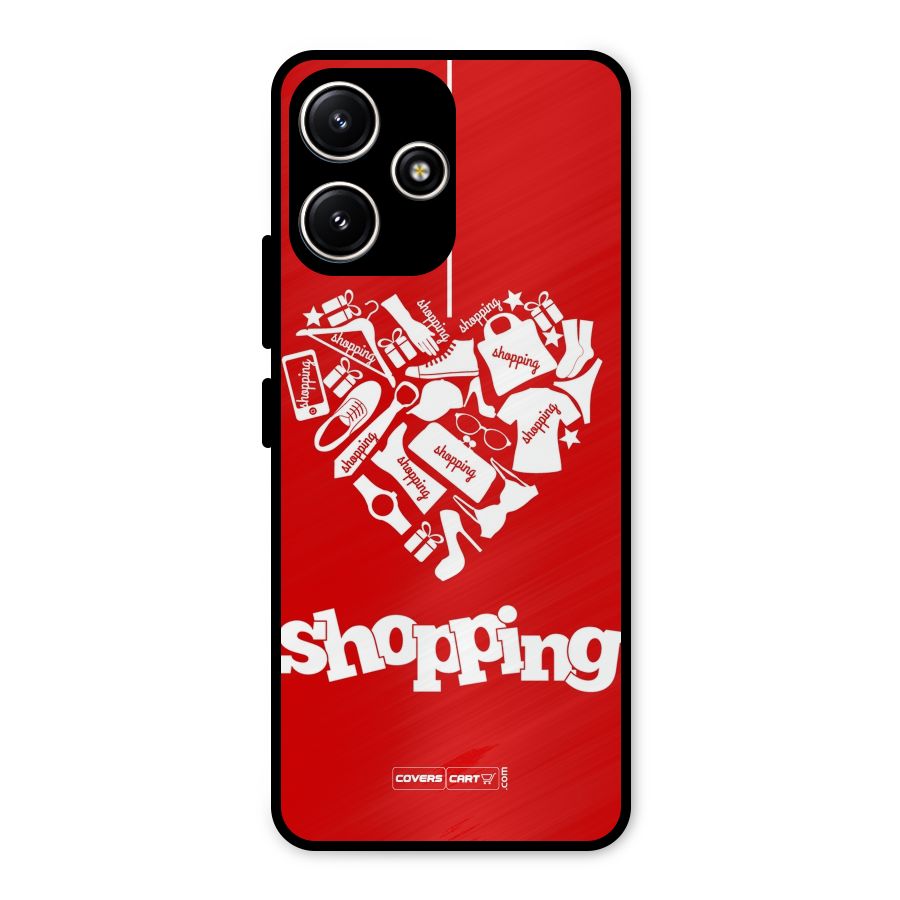 I Love Shopping Metal Back Case for Poco M6 Pro