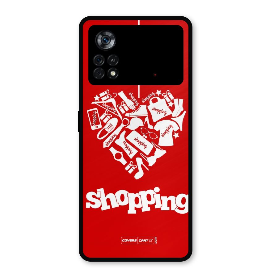 I Love Shopping Metal Back Case for Poco X4 Pro 5G