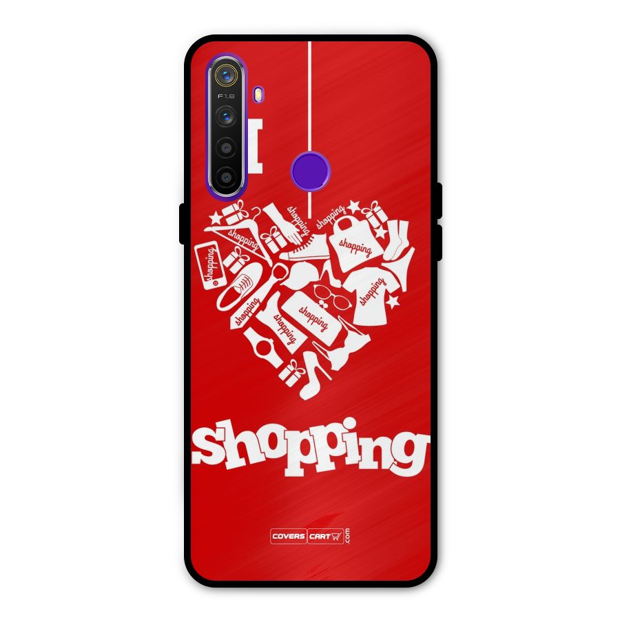 I Love Shopping Metal Back Case for Realme 5i