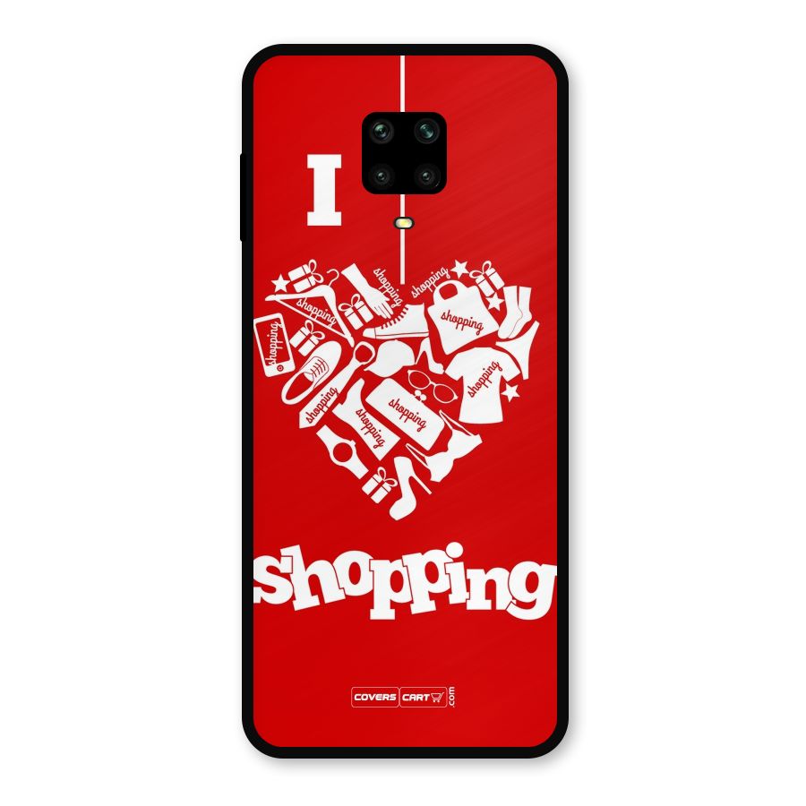I Love Shopping Metal Back Case for Redmi Note 10 Lite