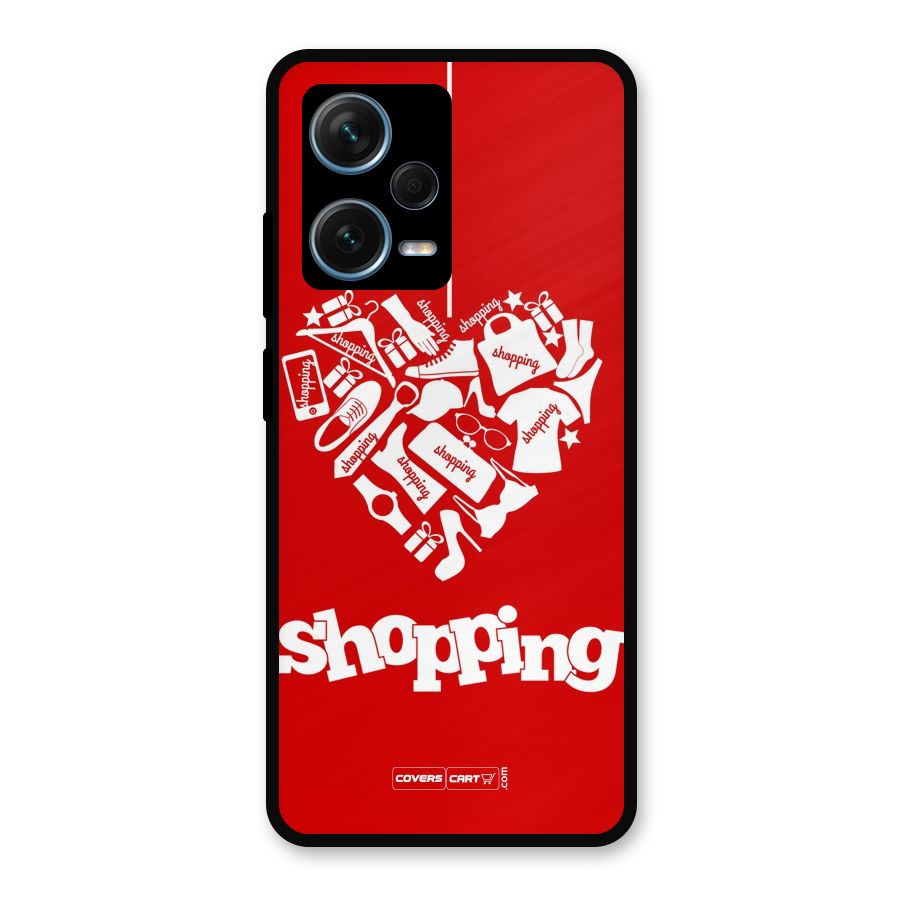 I Love Shopping Metal Back Case for Redmi Note 12 Pro Plus 5G