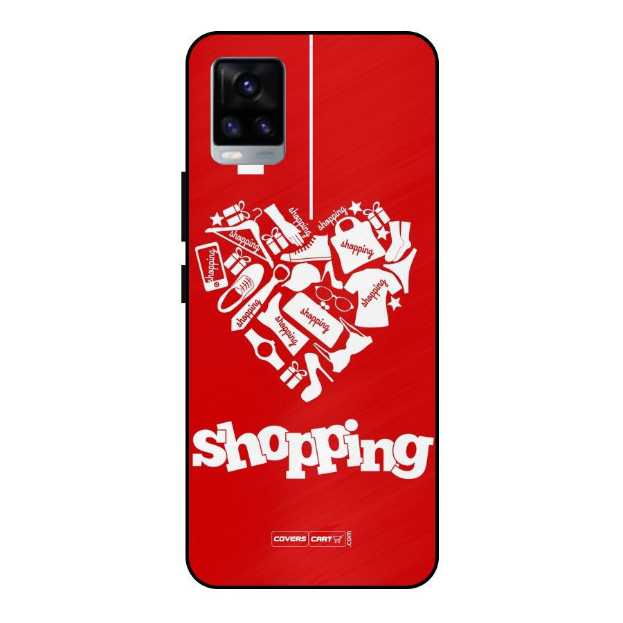 I Love Shopping Metal Back Case for Vivo V20 2021
