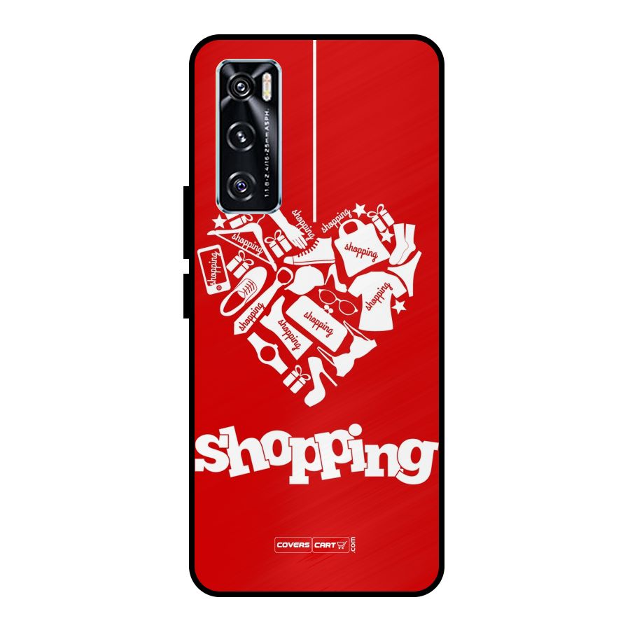 I Love Shopping Metal Back Case for Vivo V20 SE