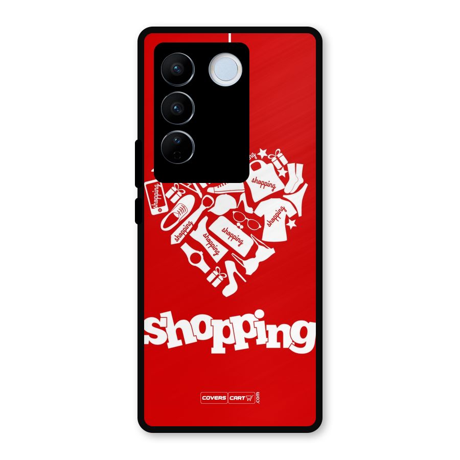 I Love Shopping Metal Back Case for Vivo V27