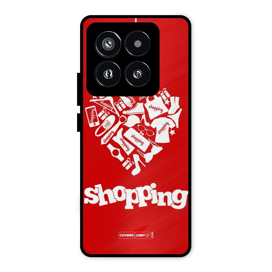 I Love Shopping Metal Back Case for Xiaomi 14 Pro