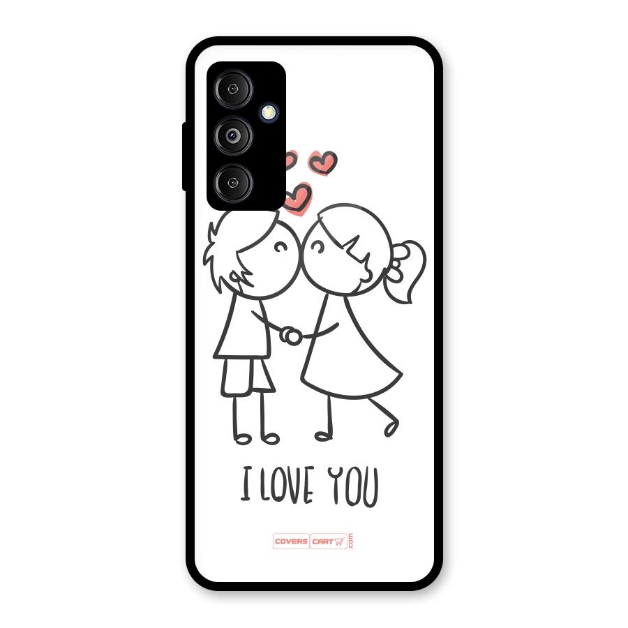 I Love You Glass Back Case for Galaxy M14 5G