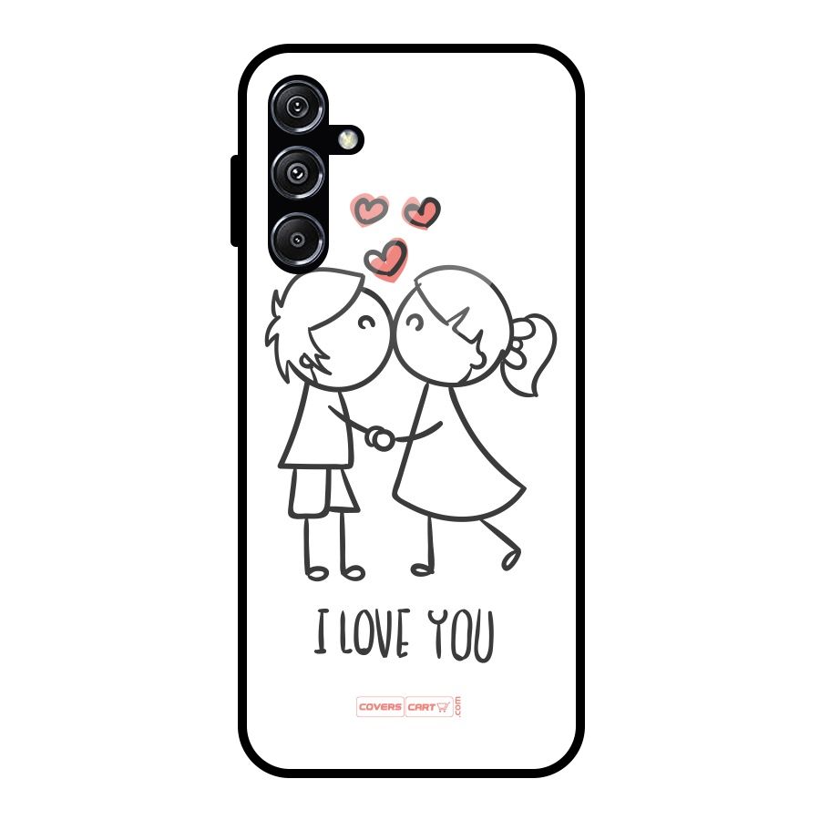 I Love You Glass Back Case for Galaxy M34 5G