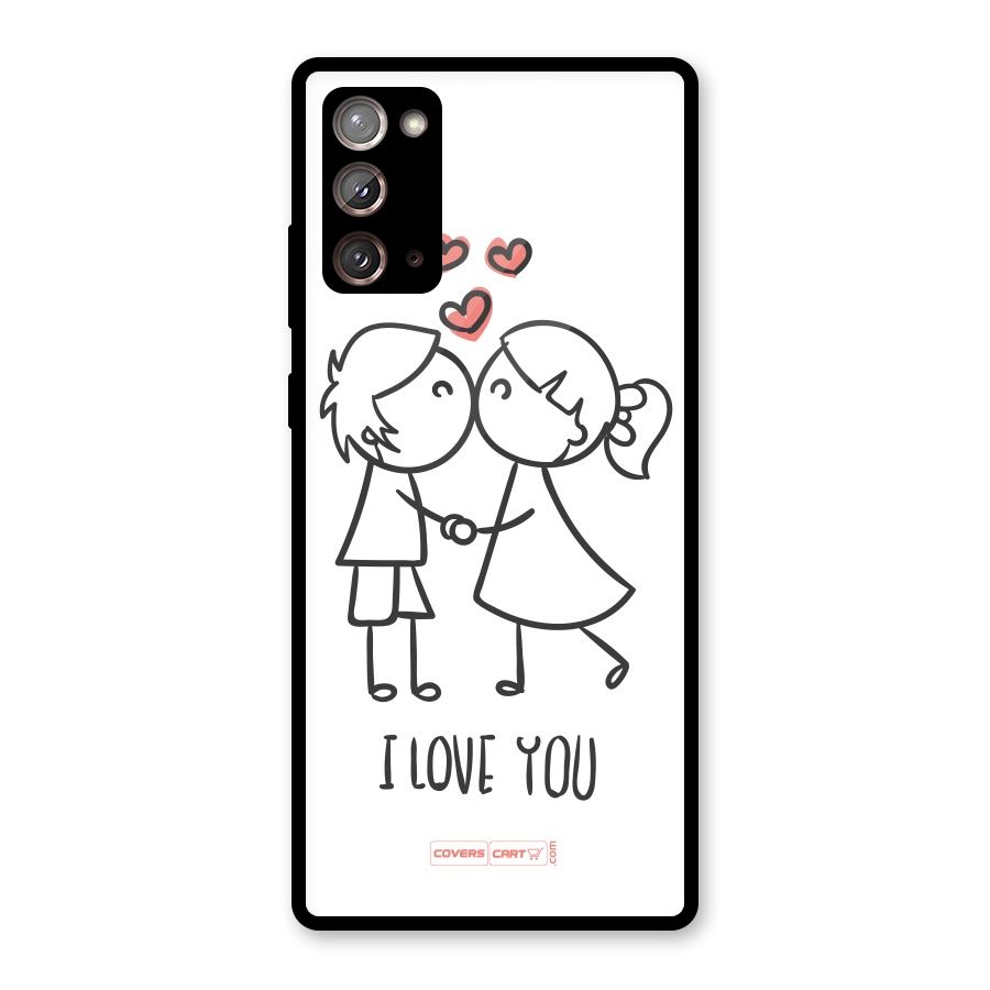 I Love You Glass Back Case for Galaxy Note 20