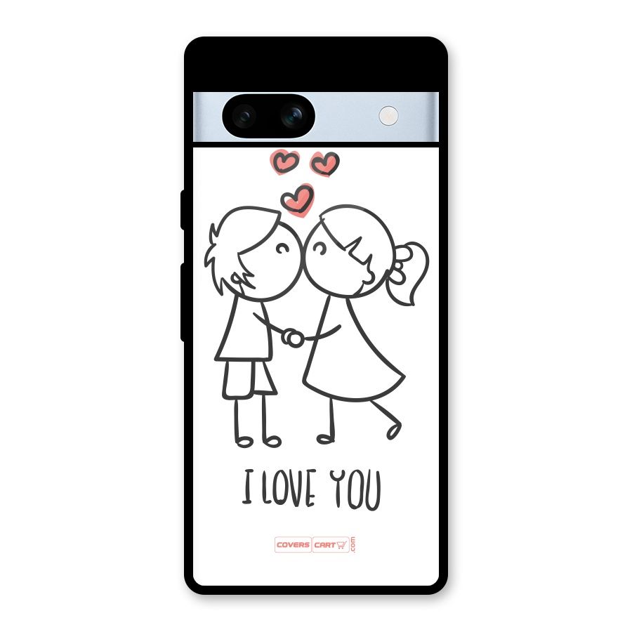 I Love You Glass Back Case for Google Pixel 7a