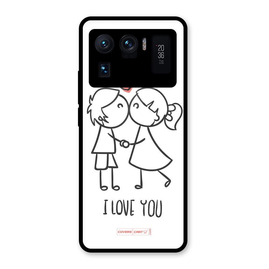 I Love You Glass Back Case for Mi 11 Ultra
