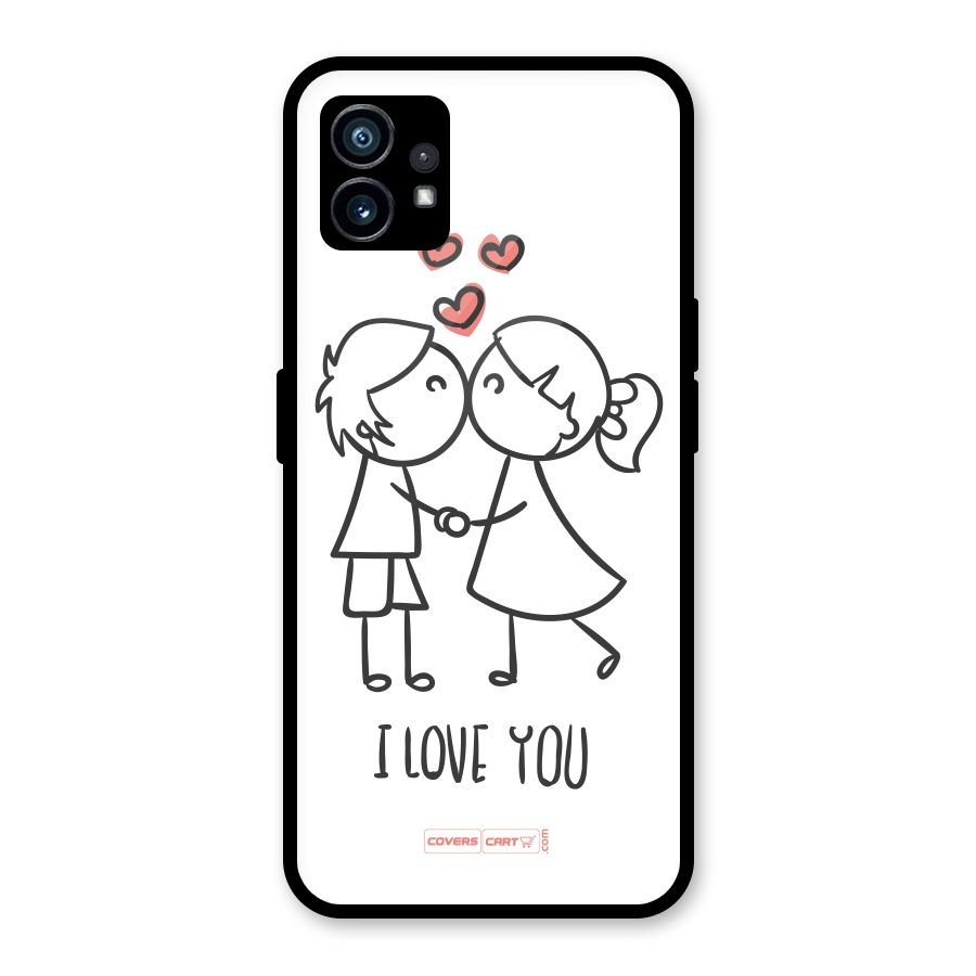 I Love You Glass Back Case for Nothing Phone 1