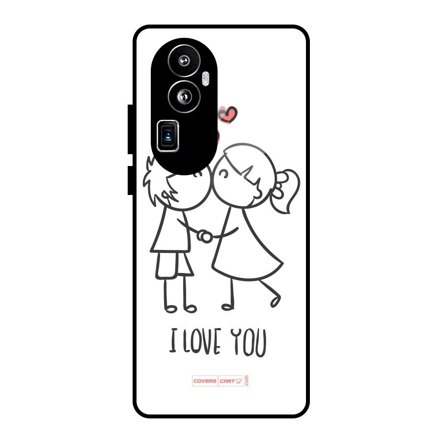 I Love You Glass Back Case for Oppo Reno10 Pro Plus