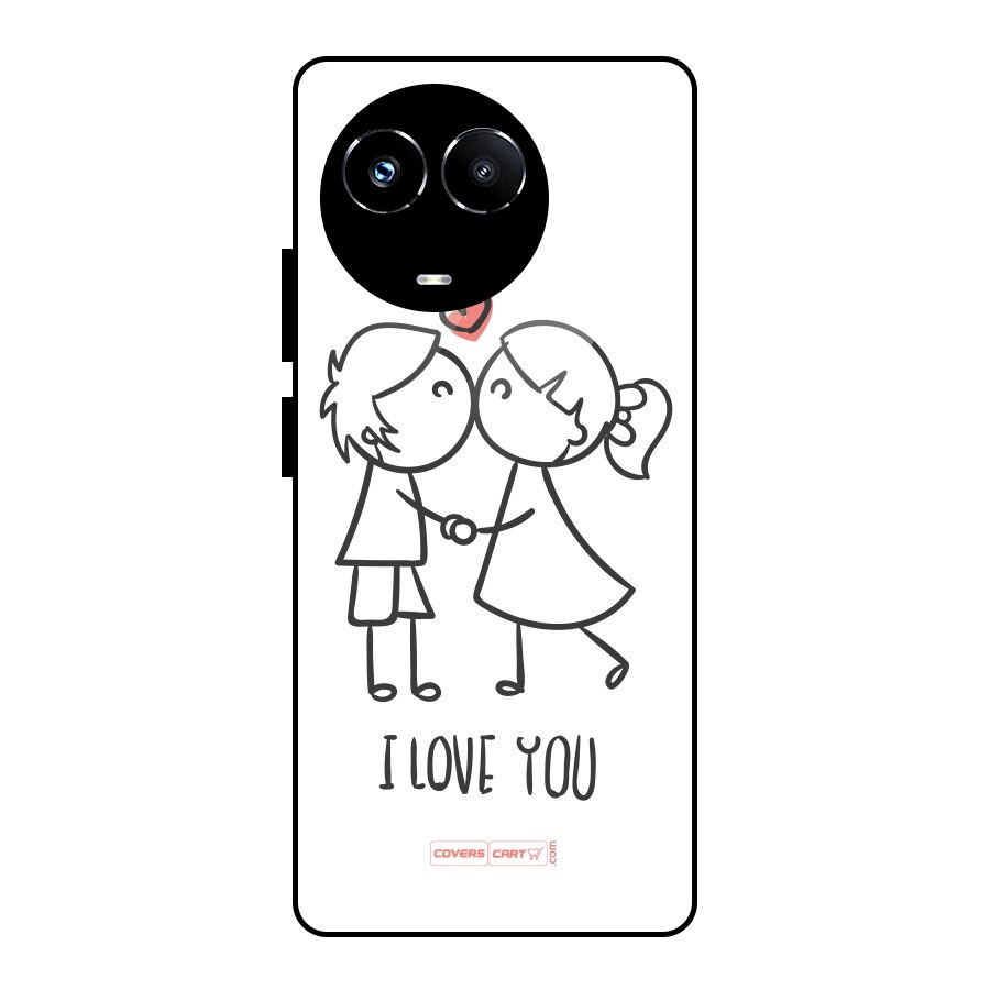 I Love You Glass Back Case for Realme 11X