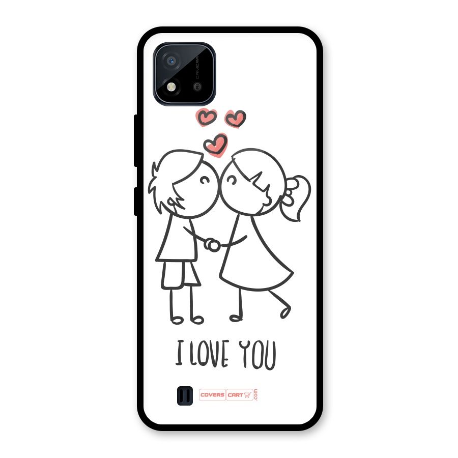 I Love You Glass Back Case for Realme C11 2021