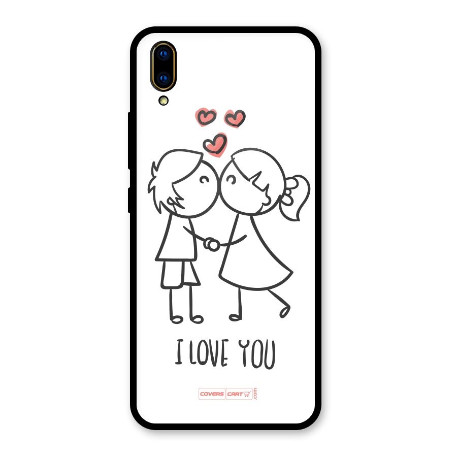 I Love You Glass Back Case for Vivo V11 Pro