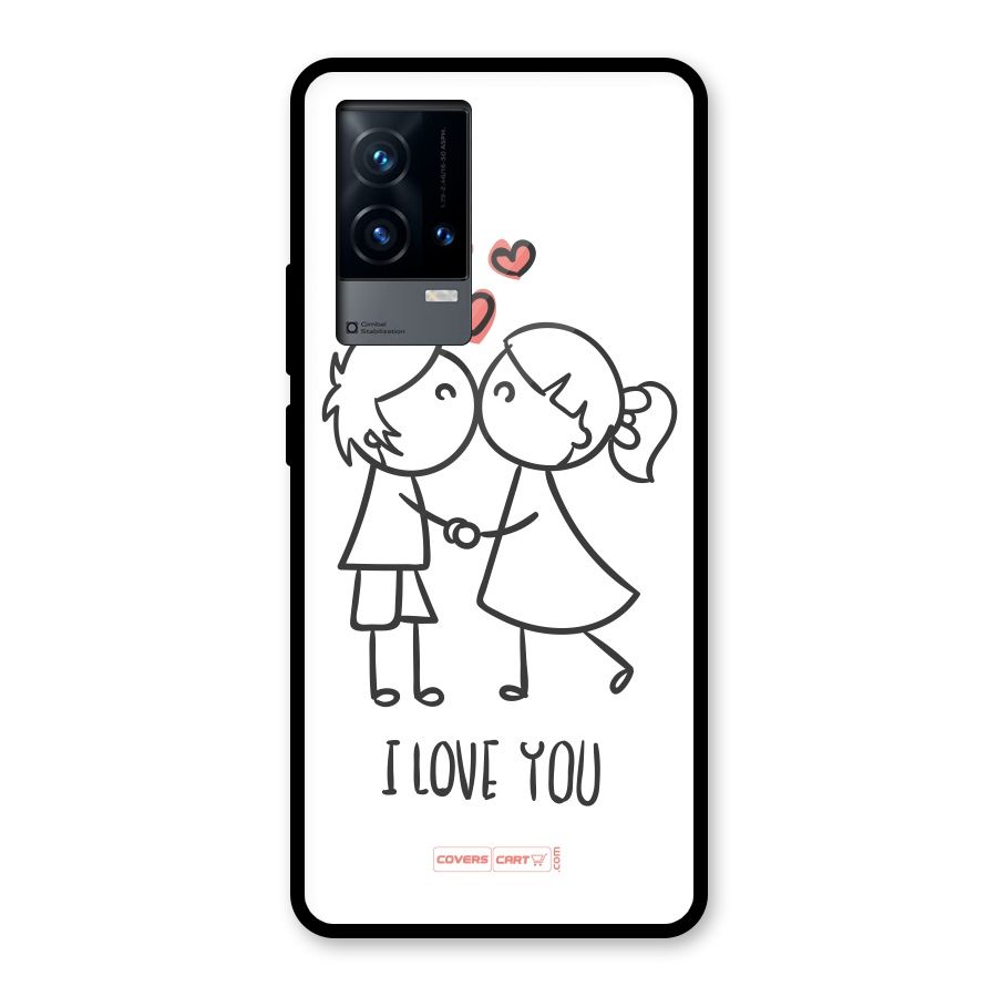 I Love You Glass Back Case for iQOO 9 5G