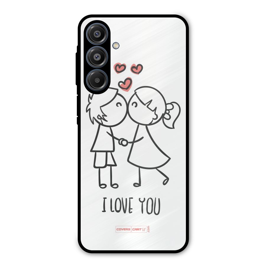 I Love You Metal Back Case for Galaxy A16 5G