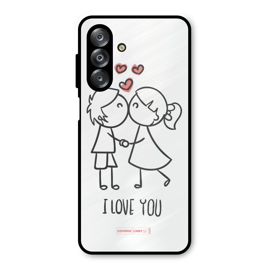 I Love You Metal Back Case for Galaxy A26