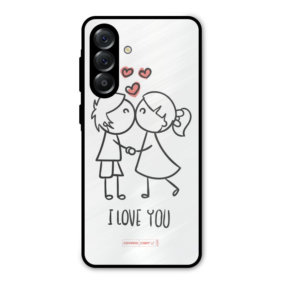 I Love You Metal Back Case for Galaxy A36