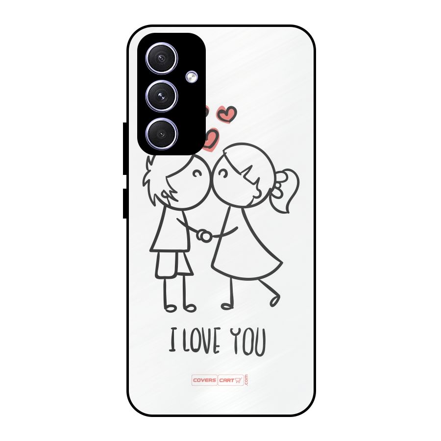 I Love You Metal Back Case for Galaxy A54