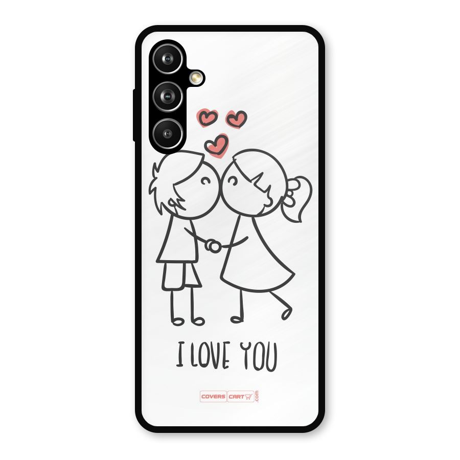 I Love You Metal Back Case for Galaxy F54
