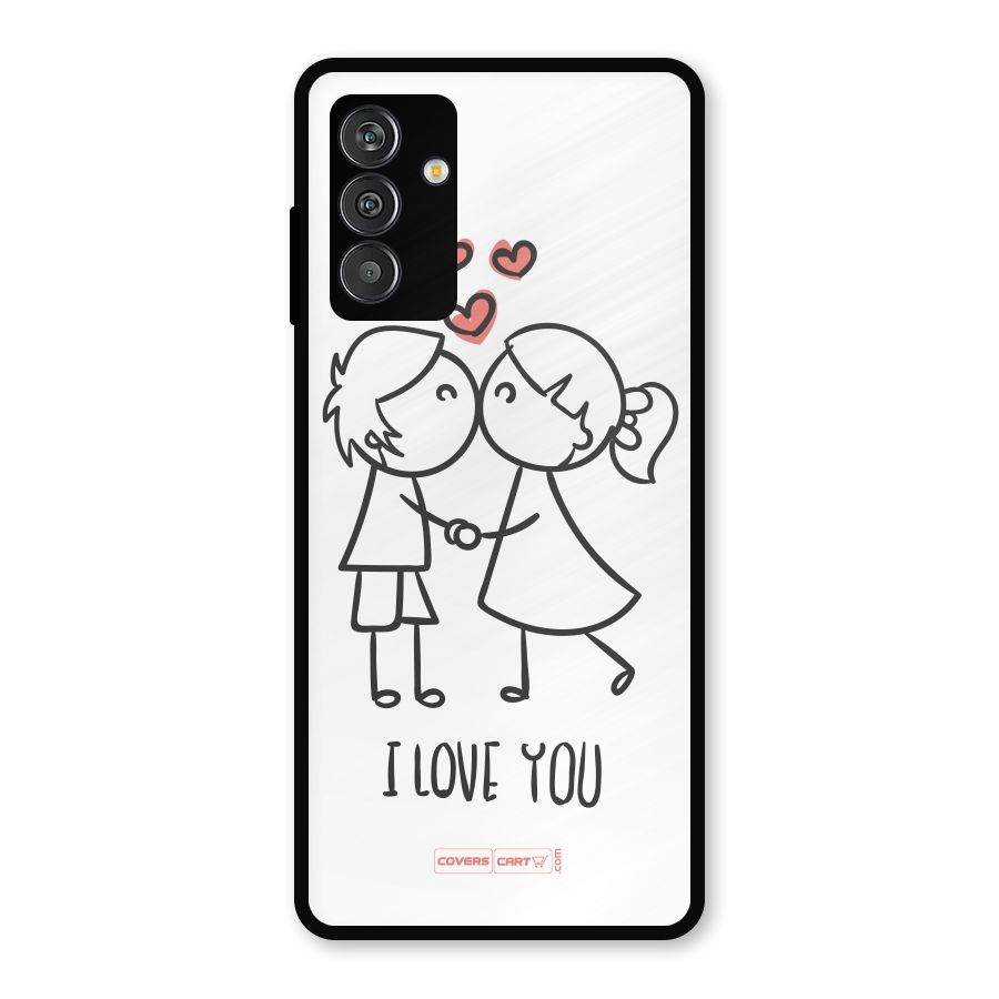 I Love You Metal Back Case for Galaxy M14 5G