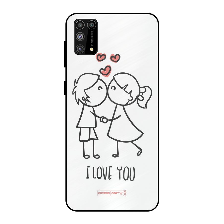 I Love You Metal Back Case for Galaxy M31