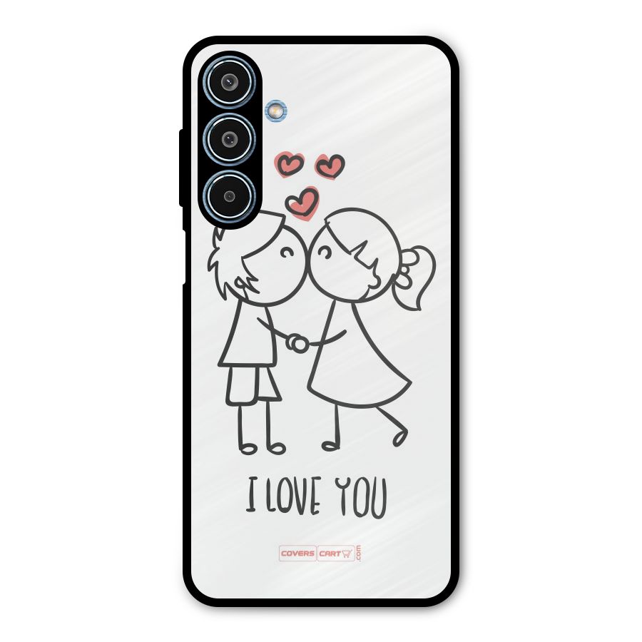 I Love You Metal Back Case for Galaxy M35
