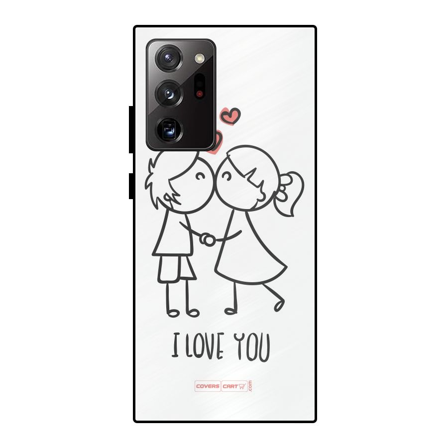 I Love You Metal Back Case for Galaxy Note 20 Ultra