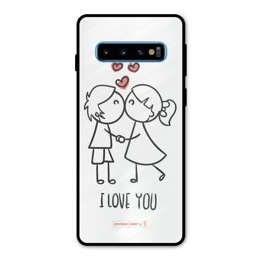 I Love You Metal Back Case for Galaxy S10