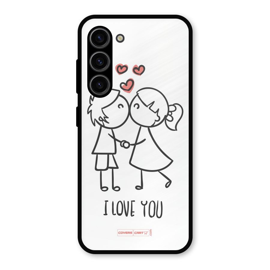 I Love You Metal Back Case for Galaxy S23