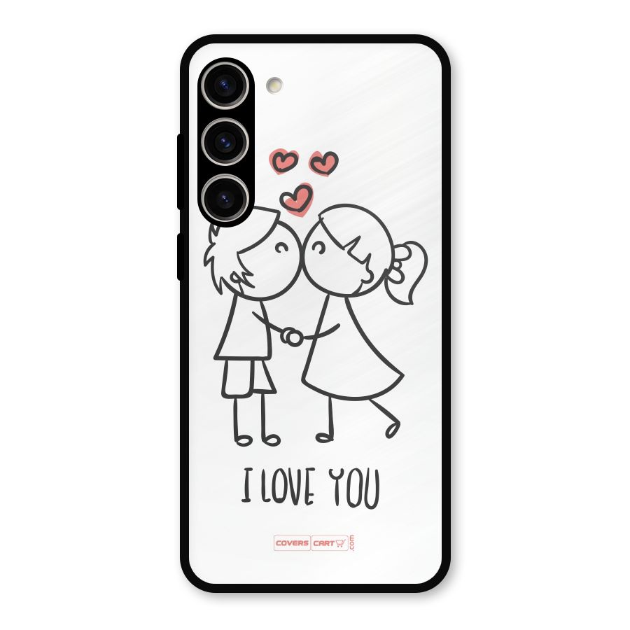 I Love You Metal Back Case for Galaxy S23 Plus