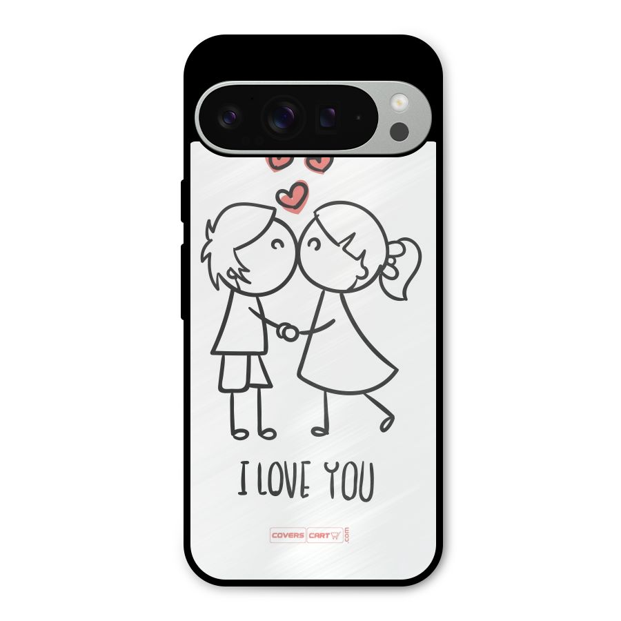 I Love You Metal Back Case for Google Pixel 9 Pro XL