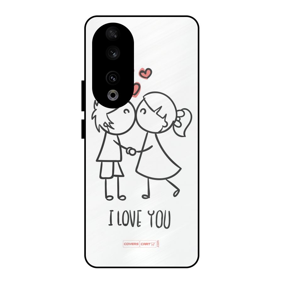 I Love You Metal Back Case for Honor 90