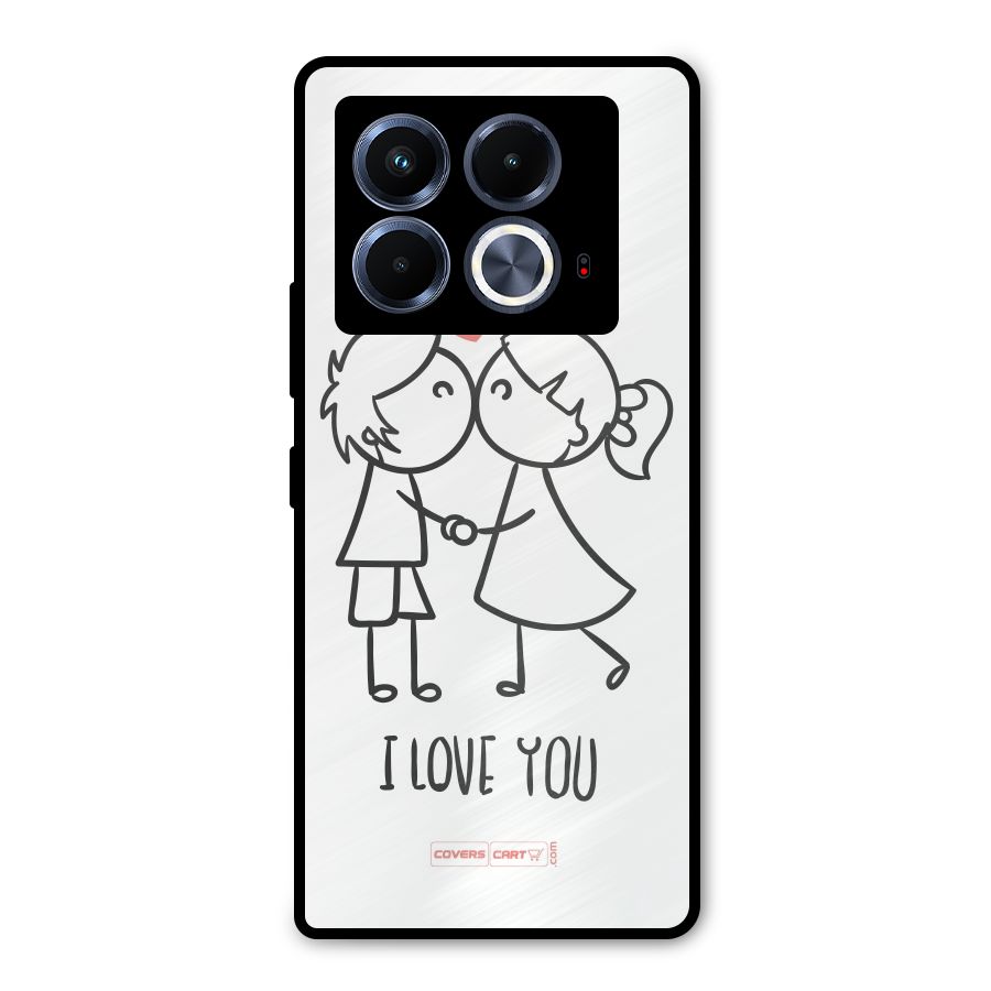 I Love You Metal Back Case for Infinix Note 40 5G