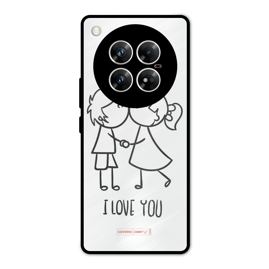 I Love You Metal Back Case for Infinix Zero 40 5G